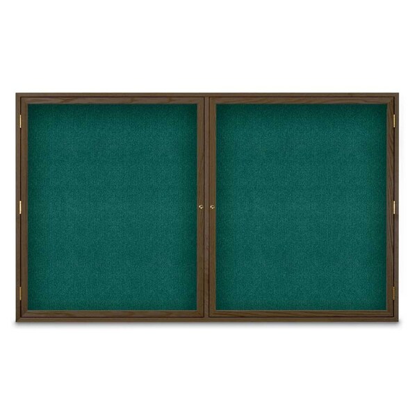 Sliding Door Indoor Enclosed Corkboard, 7